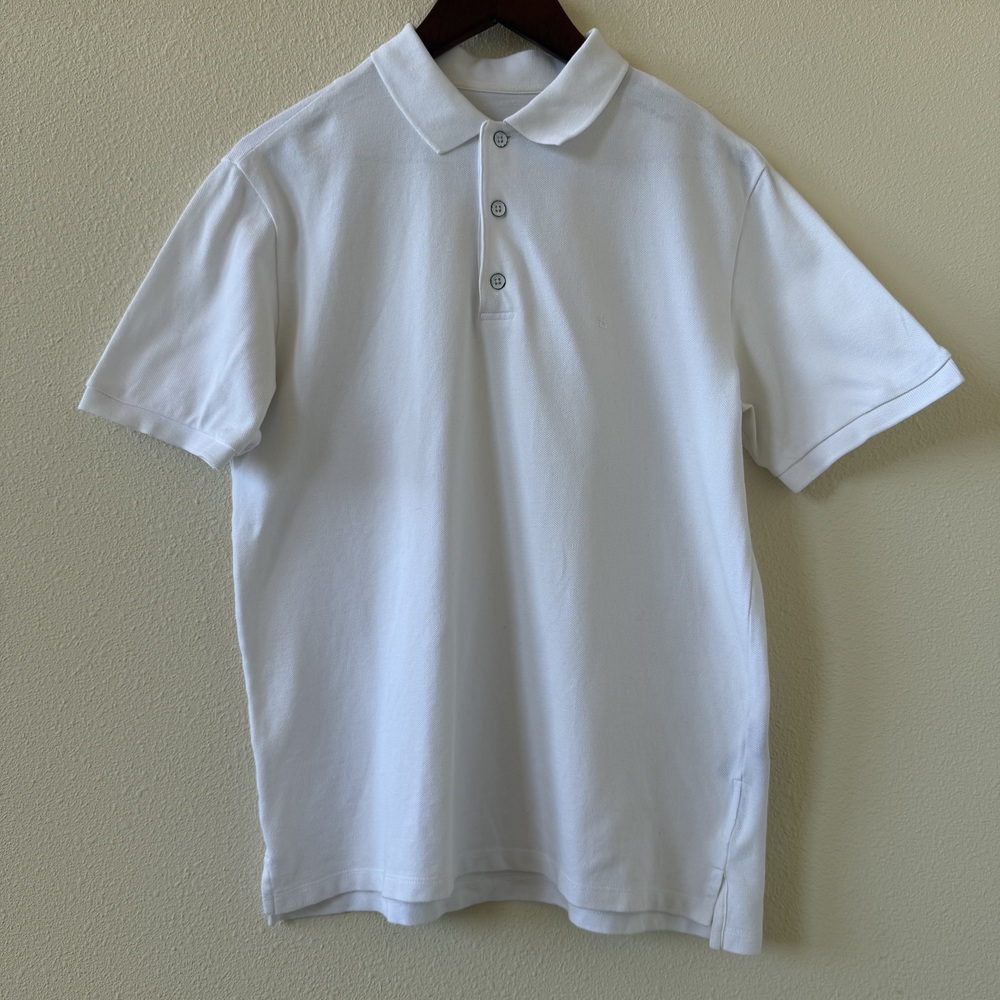 Rag & Bone White Cotton Polo Shirt Size S